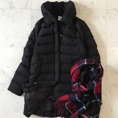 T*️様 美品＊アーバンリサーチ ショールカラーダウンコート 36 ブラック黒