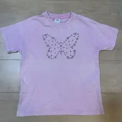 ZARA kids ピンク 蝶デザイン Tシャツ 6-7歳