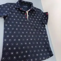 23区ゴルフ 半袖 ポロシャツ 紺