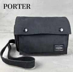 ★美品★ PORTER ポーター ボディバッグ ミニショルダー スモーキー