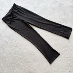 【美品】JEANASIS【F】黒 プリーツパンツ 伸縮性 春夏のサムネイル