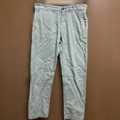 ベージュ コットン チノパン
