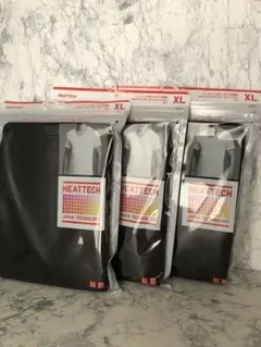 新品未使用☆ユニクロ☆ヒートテック☆VネックTシャツ（半袖）☆XL☆3枚セット