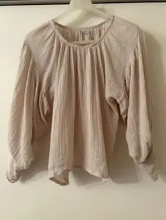 完売☆ベイジ BEIGE CAROLE ペプラムブラウス エクリュ 2 新品