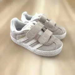 adidas ベビー用スニーカー くすみピンク　スエード