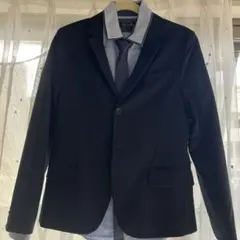 ゆうゆう様⭐︎卒業式ZARA164cmフォーマルスーツ 濃紺シャツノーブランド