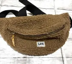 ☆美品☆Lee フリース ボディバッグ ブラウン☆