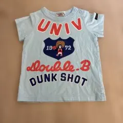 ミキハウス　DOUBLE.B バスケ　半袖Tシャツ 80cm 日本製　コットンのサムネイル