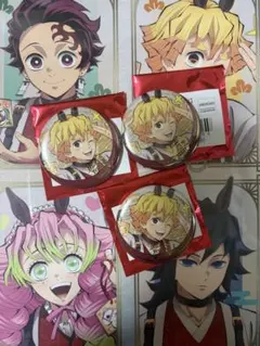 鬼滅の刃 午年 我妻善逸 缶バッジ 3個