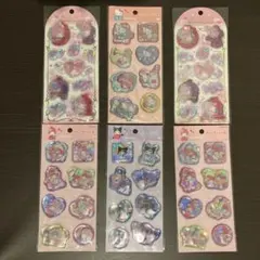 ウォーターシール　サンリオ　6枚セット　ハローキティ　クロミ　マイメロディー