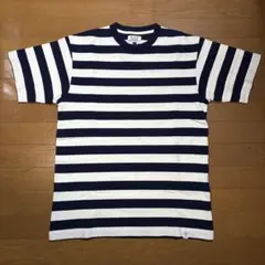 70s ボーダーTシャツ ポケT サーフ L - メルカリ