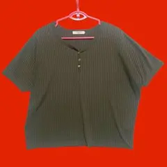 サマンサモスモスブルー　半袖Tシャツ　トップス　カーキ　ゆったりめサイズ　M