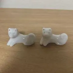 箸置き　柴犬　犬　白犬　2個セット