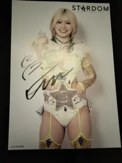 女子プロレス スターダム 直筆サイン入りポートレート 玖麗さやか