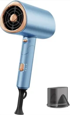 ✨️新品✨️ヘアドライヤー 高濃度マイナスイオン 超軽量 サテンブルー