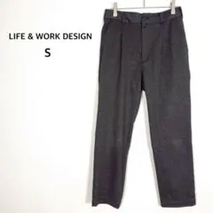 AOKI◉テーパードパンツ S グレー メンズ ユニセックス ストレッチ 通勤
