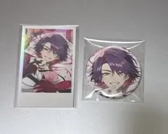 渡会雲雀誕生日グッズ 箔押し缶バッジ＆チェキ風カード 新品未開封
