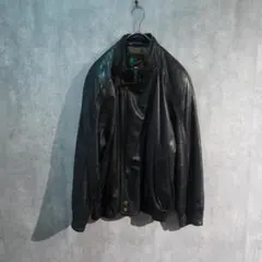 HANAI ラムレザージャケット　Lサイズ　黒　ブラック