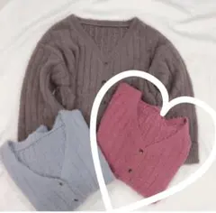 One after another NICE CLAUP フェザーいい子カーデ