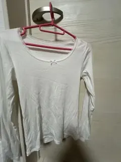 GU ホワイト 長袖 Tシャツ M