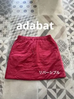 アダバットadabat★赤系スカート ゴルフウェア　リバーシブル　38