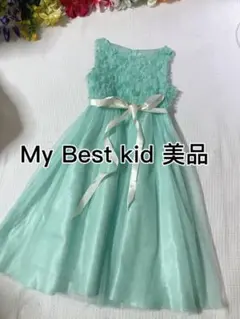 美品USA製My Best Kid フラワーモチーフドレスキッズフォーマル