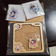 鬼滅の刃ドットシリーズ　アニプレックスオンラインくじ　オーナメント付きコースター