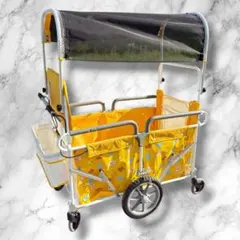 おさんぽエアバス 避難車兼用 ノーパンク仕様 お散歩カート 折りたたみ 