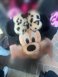 ディズニー ミニー ヒョウ柄 パスケース