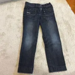 【美品】ディーゼル 女児用ダメージデニムパンツ 5Y