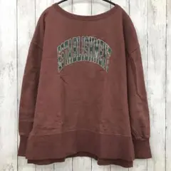 【 CIAOPANIC TYPY 】 カレッジロゴワイドスリットトレーナー