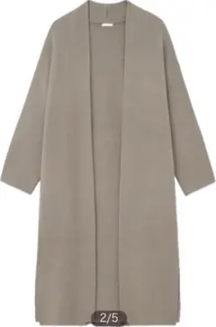 GU ニットロングガウン カーディガン Sサイズ ブラウン
