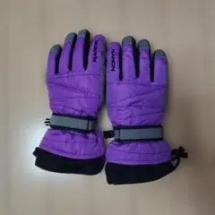 NANDN★紫色★スキーグローブ★USED★L