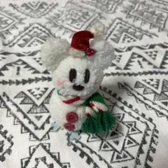 スノースノー(ミッキー) ぬいぐるみバッジ 「ディズニー・クリスマス2019」