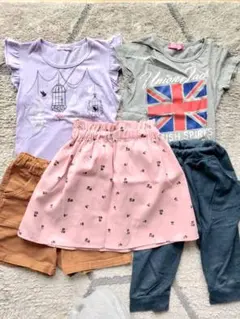 女の子　キッズ　夏物　半袖　ボトムス　130 まとめ売り