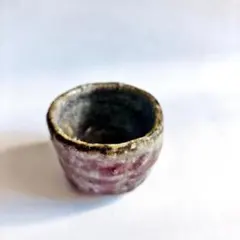 美濃焼　おちょこ　ビードロのぐい呑み　日本酒がおいしい陶器の酒器 #078