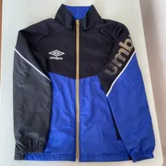 umbro フルジップジャケット 黒/青