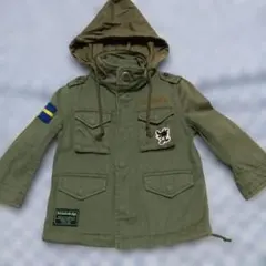 klädskåp ミリタリージャケット カーキ キッズ80サイズ