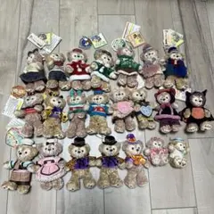 ダッフィー、シェリーメイ ぬいぐるみバッジ&ストラップ