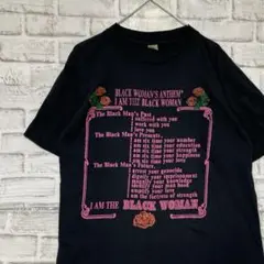 USA製90sヴィンテージTシャツ！シングルステッチ　ブラック半袖古着M728