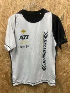 スポーツ用シャツ Lサイズ ホワイト/ブラック