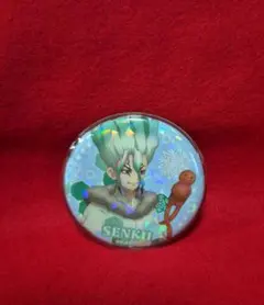 Dr.stone きらきら缶バッジwith dogs ver石神千空ジャンフェス - メルカリ