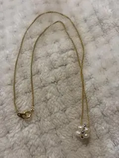 中古品　パール風ネックレス