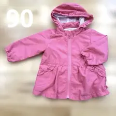 ビスケットクラブ＊ウインドブレーカー＊ベビー　ピンク　90