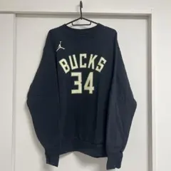 Jordan×nike NBA Milwaukee Bucks スウェット Lのサムネイル