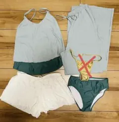 ミントグリーン セパレート水着 9Mサイズ 4点セット