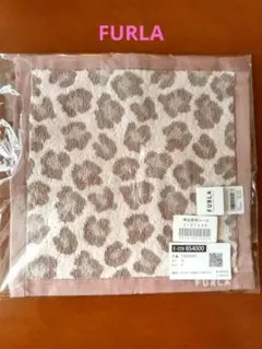 【新品未使用】FURLA タオルハンカチ ピンクベージュ