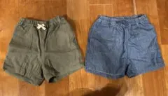 UNIQLO 90サイズ ショートパンツ 2点セット