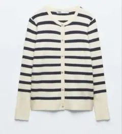 ZARA ストライプカーディガン
