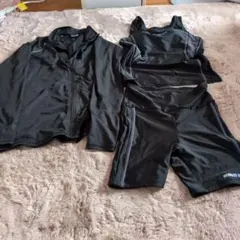 ブラック スポーツ用水着セット M
